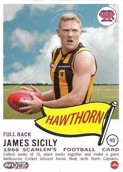 2024 AFL TeamCoach - Scanlens Die Cut #40 James Sicily Front